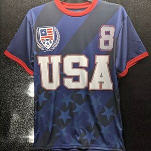 Men Strike Force USA Soccer shirt Jersey Red White